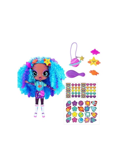 Fashion Decora Girlz Moda Bebeği 28 Cm - Bükülebilir Eklemli Oyuncak Bebek - Çıkartma Seti