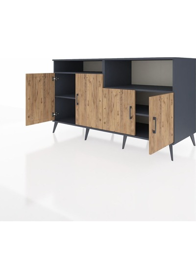 Kronos Konsol 4 Raflı 4 Kapaklı 176x59x99 Antrasit-çam/antrasit Atlas Çam/antrasıt - Antrasıt Kronos Konsol 4 Raflı 4 Kapaklı 176x59x99 Antrasit-çam/antrasit Atlas Çam/antrasıt - Antrasıt
