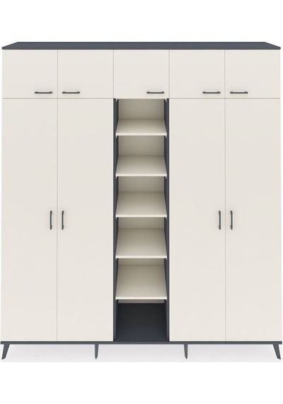 Hyperion Dolap 12 Raflı 9 Kapaklı 2 Askılı 220x44x243 Antrasit-aytaşı/aytaşı Aytası/aytası Hyperion Dolap 12 Raflı 9 Kapaklı 2 Askılı 220x44x243 Antrasit-aytaşı/aytaşı Aytası/aytası