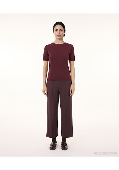 Yargıcı Regular Bisiklet Yaka Kısa Kol Kazak 26kktr2106x 016 Bordo