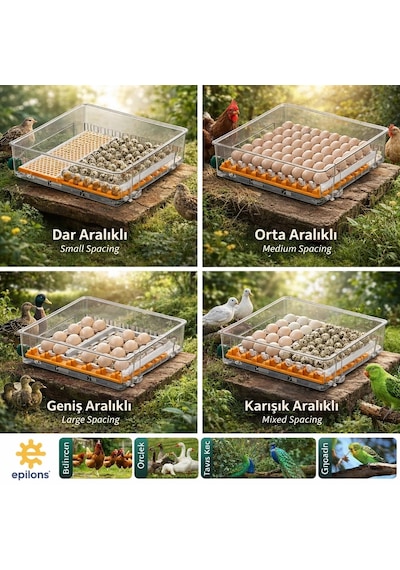 Fx128 Model Tam Otomatik Kuluçka Makinesi - Çift Katlı, Çift Güç Sistemli, Su Hazneli Yeni Nesil İnkübatör