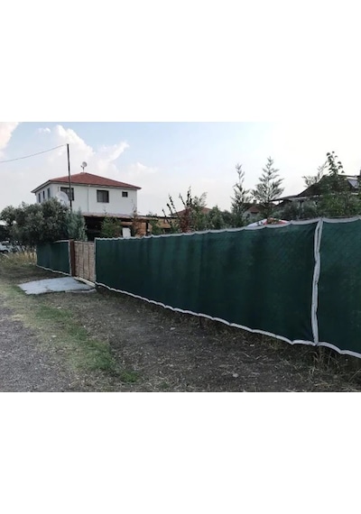 Nzl File Ambalaj Çit Filesi - Kamp Gölgelik - Yeşil Gölgelik File - 95'lik Şeritli Halkalı - Plaj Gölgeliği - Bahçe Çit Örtüsü