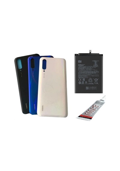 Mi9 Lite Uyumlu Arka Batarya Kapağı ,batarya Ve B7 Beyaz