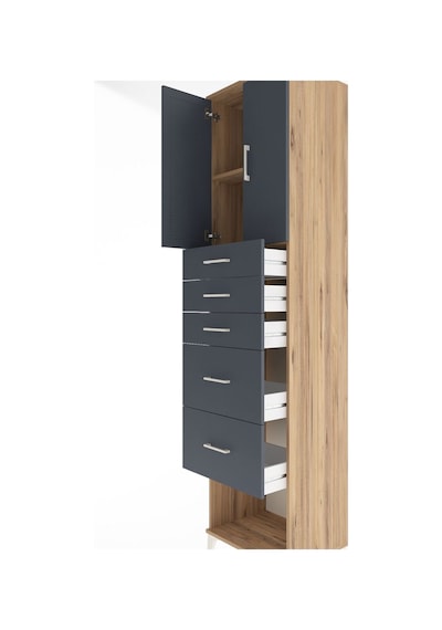 Hyperion Dolap 2 Raflı 5 Çekmeceli 2 Kapaklı 60x44x243 Çam-antrasit Atlas Çam Hyperion Dolap 2 Raflı 5 Çekmeceli 2 Kapaklı 60x44x243 Çam-antrasit Atlas Çam