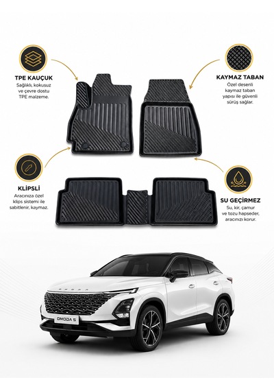 Chery Omoda 5 2026 3d Havuzlu Oto Paspas Premium