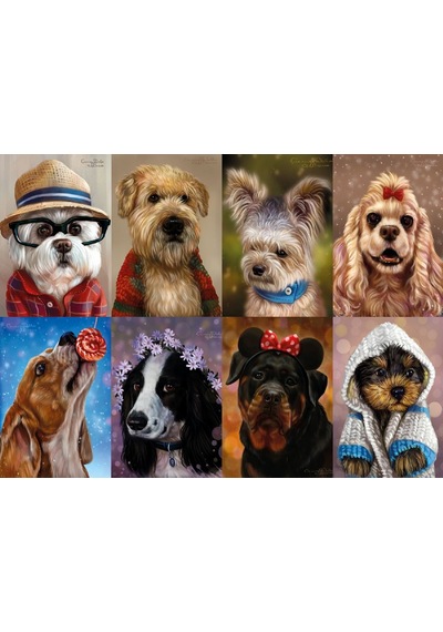 Nova 1000 Parça Puzzle - Sevimli Köpek Yavruları