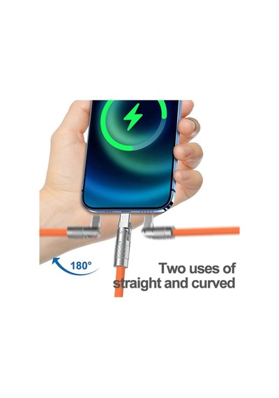 Sprange 180 Derece Döner Başlıklı Type-c Lightning Kablosu / - X