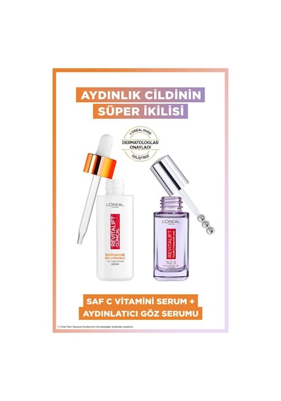 L'Oréal Paris Revitalift Clinical C Vitamini Aydınlatıcı Serum 30 ML + Revitalift Filler Aydınlatıcı Göz Serumu 30 ML