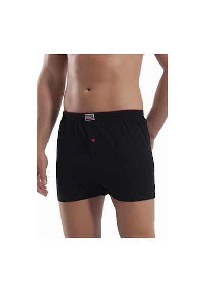 4'lü Siyah %100 Pamuklu Rahat Klasik Kesim Erkek Boxer Şort Siyah