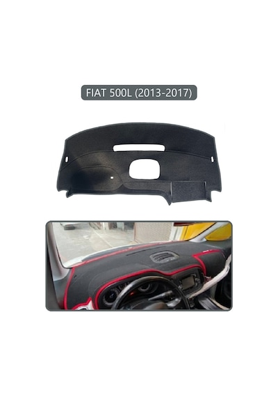 Fıat 500l 2013-2017 Modellerine Uyguntorpido Koruma Halısı Gri Kenar