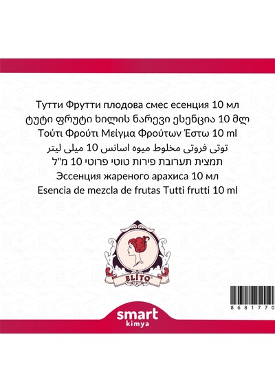 Tutti Frutti Meyve Karışımı Esansı 10 Ml