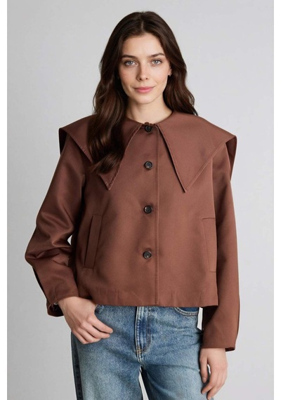 Defacto Relax Fıt Gabardin Trençkot H2393ax26spbn192 Kahve-bn192