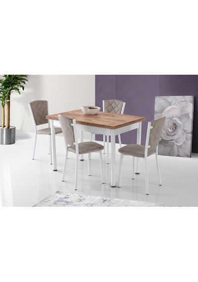 Erezogullari_Mobilya Smart Açılır Mutfak Masası Ve 4 Adet Sandalye Takımı 70*110Cm Erezogullari_Mobilya Smart Açılır Mutfak Masası Ve 4 Adet Sandalye Takımı 70*110Cm