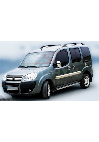 S-Dizayn  Fiat Doblo Krom Yan Kapı Çıtası 4 Prç 2006-2010 Geniş