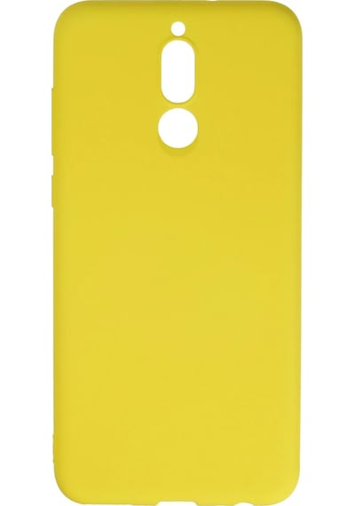 Cosmotex Newface Huawei Mate 10 Lite Kılıf Nano İçi Kadife Silikon - Sarı
