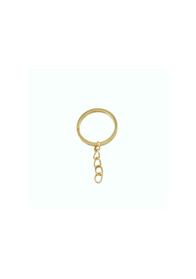 Anahtarlık Halkası Zincirli 5 Cm 1000 Adet Gold Gold