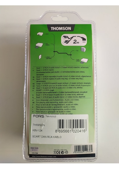 Thomson Kbv 124 Video Scart Audio Video Kablo
