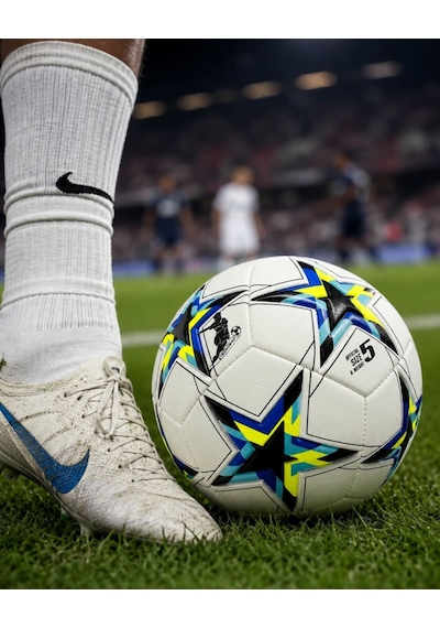 Profesyonel Dikişli Futbol Topu Dayanıklı Kaymaz Yüzeyli Antrenman Topu