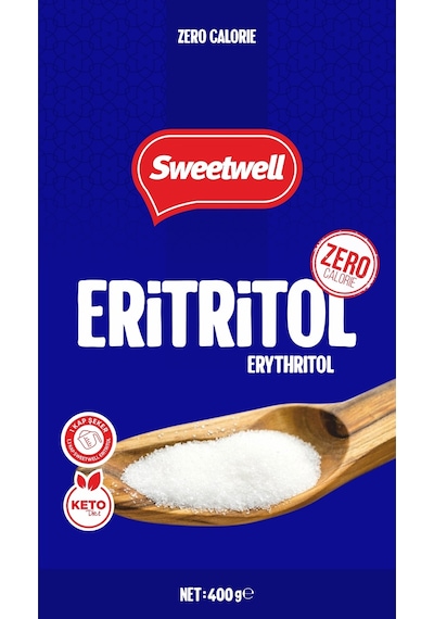 Sweetwell Eritritol Doğal Toz Tatlandırıcı Sıfır Kalori 400 Gr