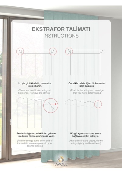 Br Favolli Kadife Dokulu Sis Mavisi Ada Fon Perde Ekstrafor Büzgülü Dream Series Sis Mavisi