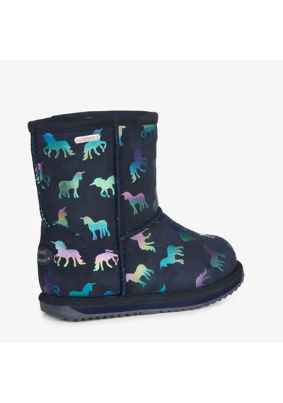 Emu Australia Emu Australia Rainbow Unicorn Brumby Unisex Çocuk Lacivert Bot Mıd Lacivert