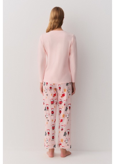 Lulusu Pijama Takımı Pembe