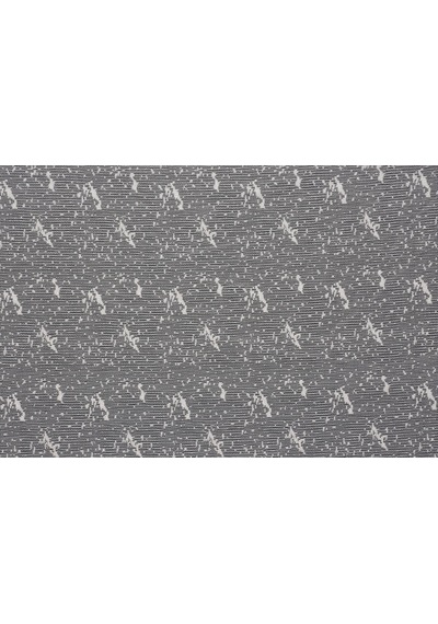 Kuş Model Krem Renk Dikilmiş Pileli Fon Perde 300x260 Cm