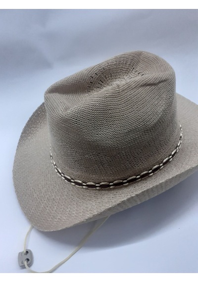 Kardelen Butik Denizli Batı Western Hasır Şapka Unisex Kahve Kahve Kahverengi