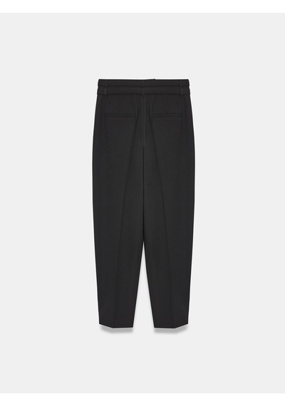Dilvin 72812 Çift Kemerli Pantolon-siyah