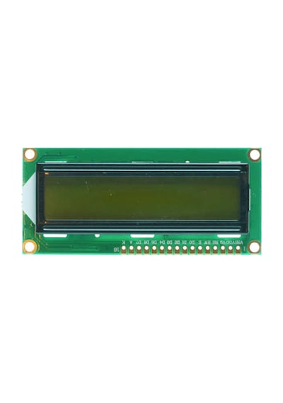 Robotistan 2X16 Lcd Ekran - Yeşil Üzerine Siyah