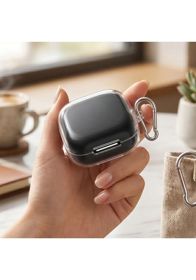 Caseonn Anker Soundcore R50i Nc Kılıf Askı Aparatlı Transparan Silikon Şeffaf