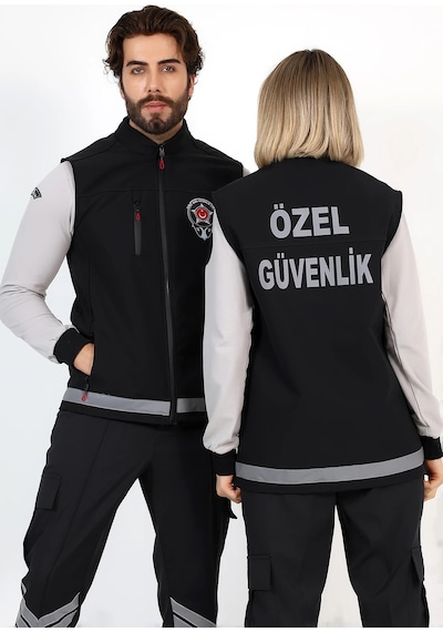 Güvenlik Soft Shell Yelek Siyah