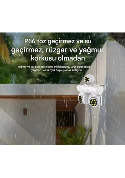 12mp 10x Zoom Üç Lensli Wıfı Güvenlik Kamerası Ptz Su Geçirmez