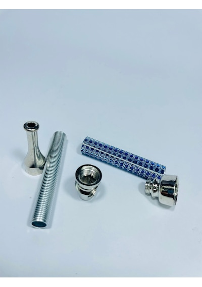 Fosforlu Taşlı Metal Pipo 13 CM