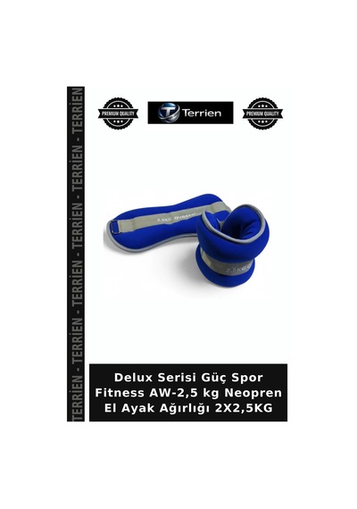 Delux Serisi Güç Spor Fitness Aw-2,5 Kg Neopren El Ayak Ağırlığı 2x2,5kg Belirtilmemiş