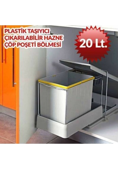 Pelikan Plastik Raylı Çöp Kovası 21500