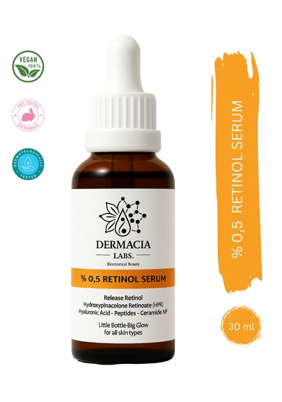 Dermacia Labs Kırışıklık ve Yaşlanma Karşıtı 0.5% Retinol Serum 30 ML