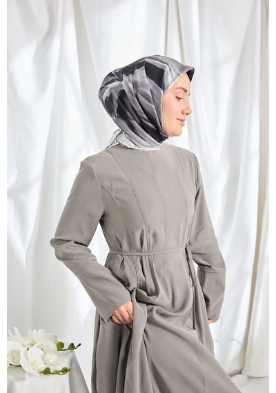 Silk Home %100 Twill İpek Eşarp S545 Gri