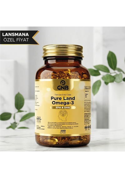Pure Land Omega-3 Epa & Dha 200 Softjel Takviye Edici Gıda