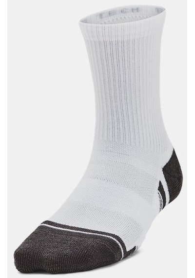 Under Armour Çocuk UA Performance Tech 3’lü Paket Crew Çorap 1379521-100 Beyaz - Gri