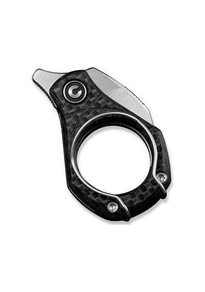 Civivi Pyrus Twill Carbon Fiber Handle Satin Finished 14c28n Blade Kamp Çakı Siyah