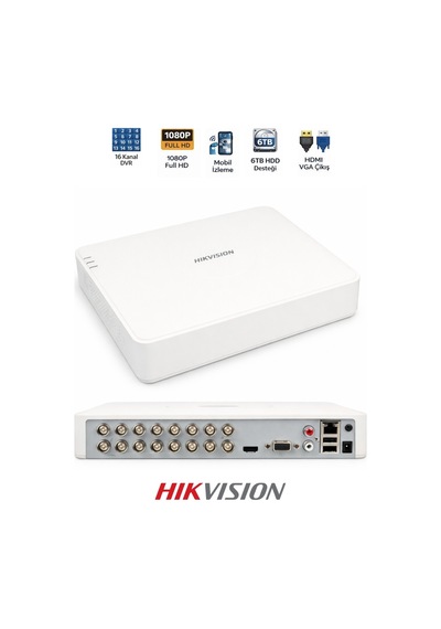 Ds-7116hghı-m1 16 Kanal Dvr 18 Ip Kamera Destekli Kayıt Cihazı