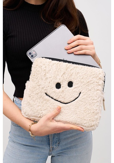 Mussen Smile Tablet Kılıfı 10 & 11 İnç Uyumlu Bej