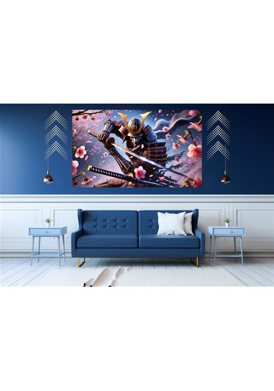 Ti-play Ölüme Hazır 60x90cm Modern Samuray Pvc Çerçevesiz Tablo