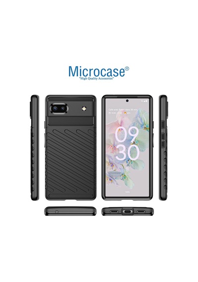 Google Pixel 7 Thunder Serisi Silikon Kılıf - Siyah Al3421