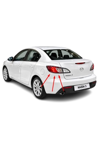 Mazda 3 Bl Sedan 2009-2013 Arası Tyc Sol Dış Stop Lambası Duysuz Bbp2-51-160e / Bbp2-51-160d