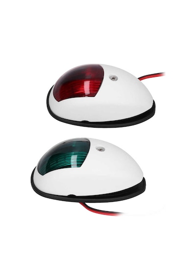 Tekne Seyir Feneri. 12v. Beyaz. Led. İskele Sancak Lambası