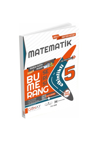 Günay Yayınları 5. Sınıf Bumerang Matematik Akıllı Defter Kitabı