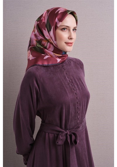 Armine İpek Eşarp 2027 Kış - 9620-01 Gül Kurusu Twill