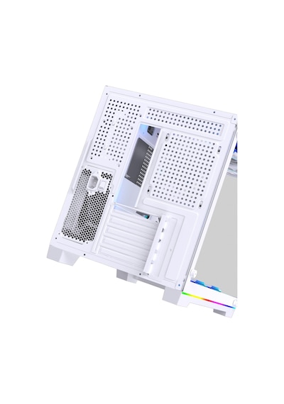 Orion Neon 6x Argb Fan Kumanda Ve Kontrolcü Micro Atx Boş Bilgisayar Kasası Beyaz
